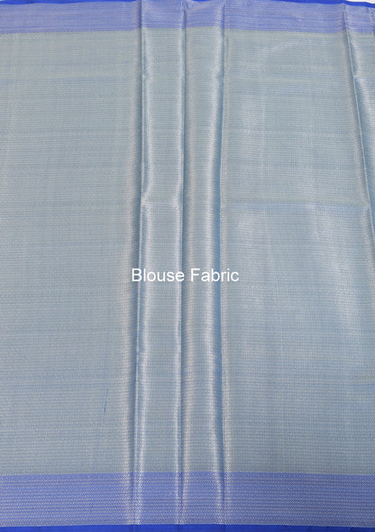 Banarasi Vastra Kora Silk Tanchoi Saree Zari Woven Floral Sari Contrast Border