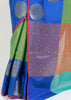 Banarasi Vastra Kora Silk Resham Tanchoi Saree & Zari Woven Skirt Border Green