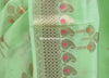 Banarasi Vastra Pure Banarasi Handloom Dupion Silk Zari Woven Saree Green