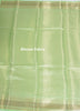 Banarasi Vastra Pure Banarasi Handloom Dupion Silk Zari Woven Saree Green