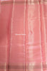 Banarasi Vastra Pure Banarasi Handloom Dupion Silk Zari Woven Saree Peach