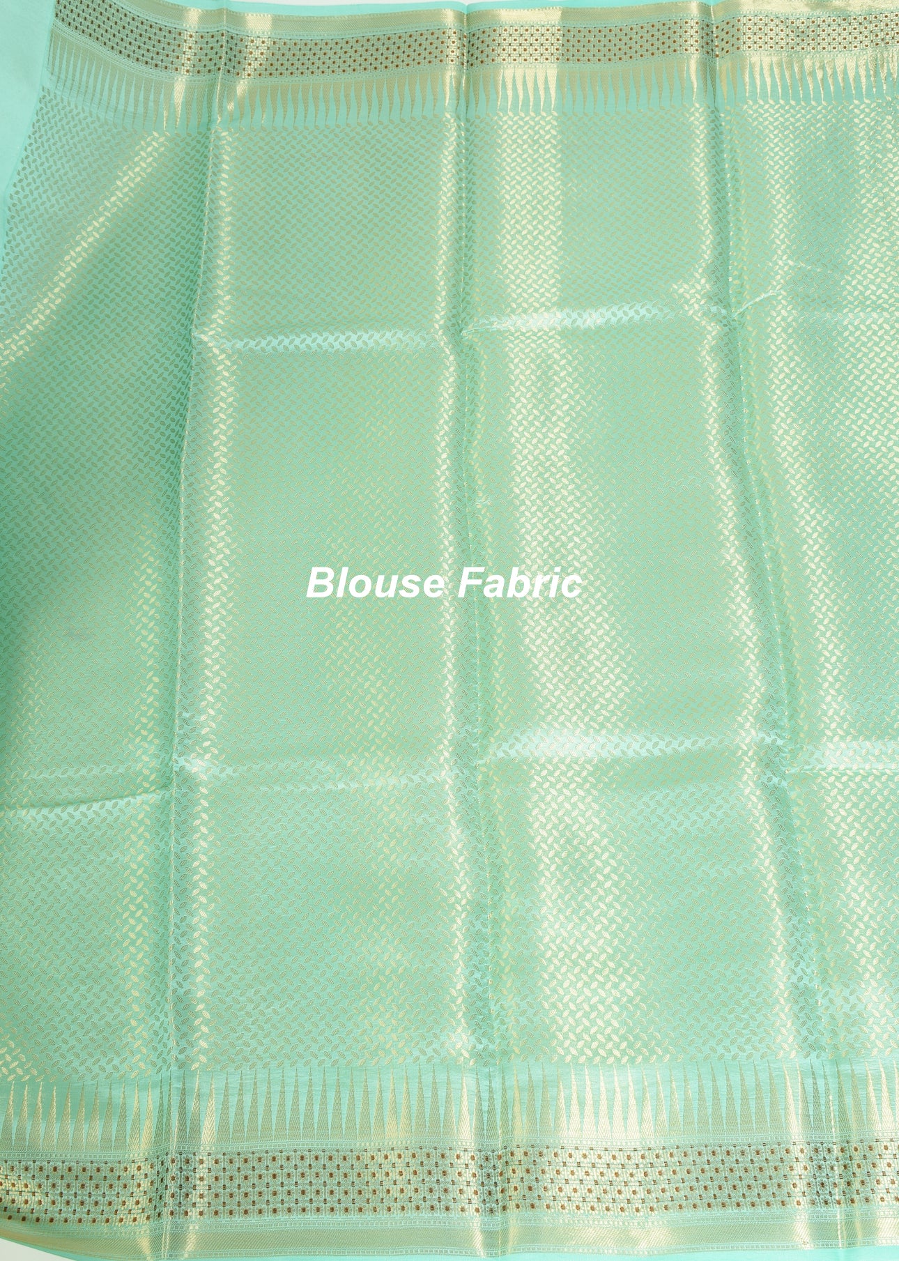 Banarasi Vastra Pure Banarasi Handloom Dupion Silk Zari Woven Saree Aqua Green