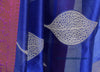 Banarasi Vastra Cotton Soft Saree With Large Leaf Buta & Floral Zari Border Blue