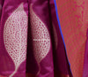Banarasi Vastra Cotton Soft Saree With Large Leafs Buta & Floral Zari Border