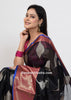 Banarasi Vastra Cotton Soft Saree With Large Leafs Buta & Floral Zari Border