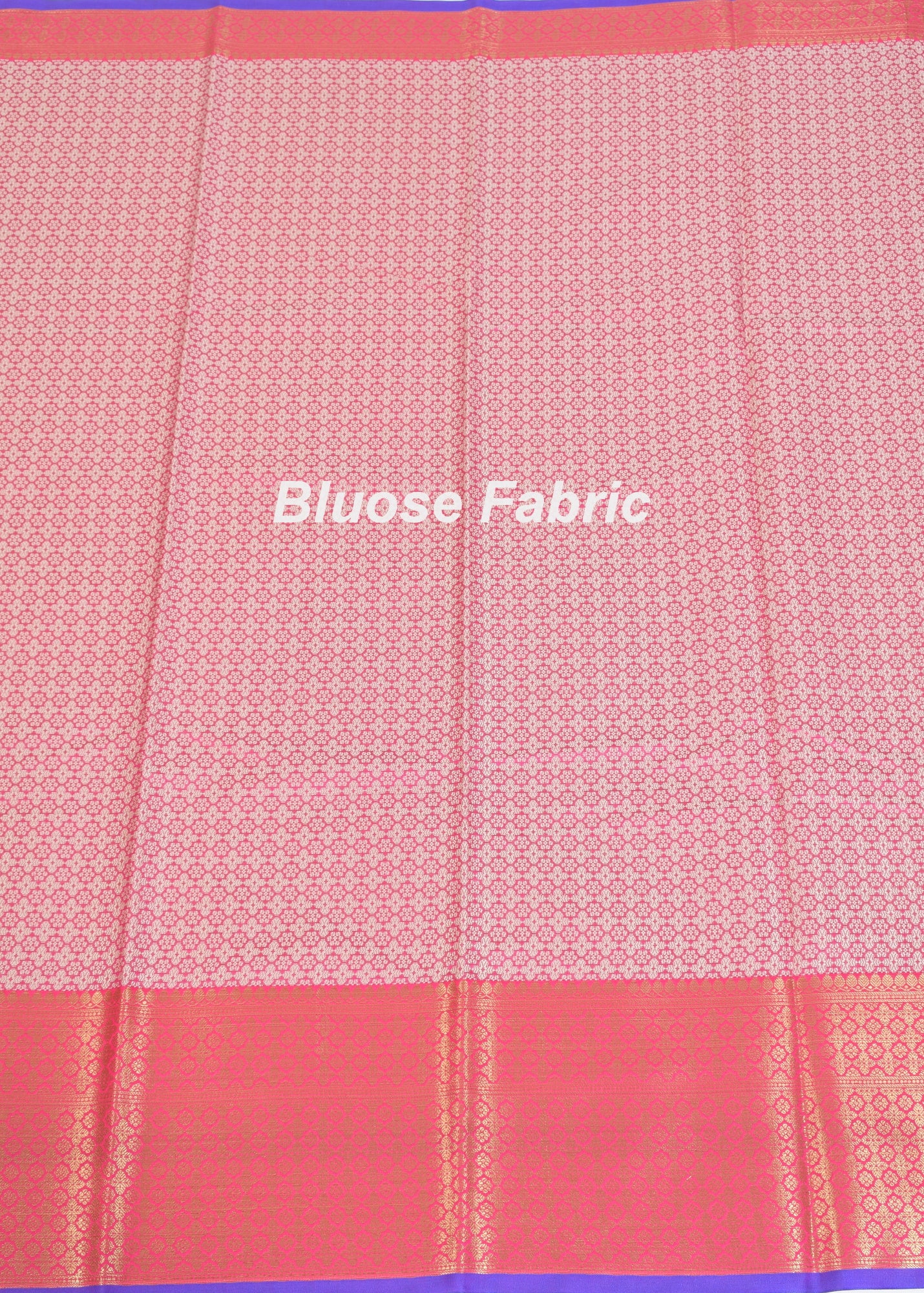 Banarasi Vastra Cotton Soft Saree With Large Leafs Buta & Floral Zari Border