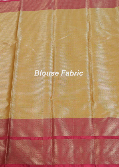 Banarasi Vastra Semi Katan Silk Woven Saree Silver Zari Buta Paisley Border Anti