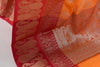 Banarasi Vastra Semi Katan Silk Woven Saree Silver Zari Buta Paisley Border