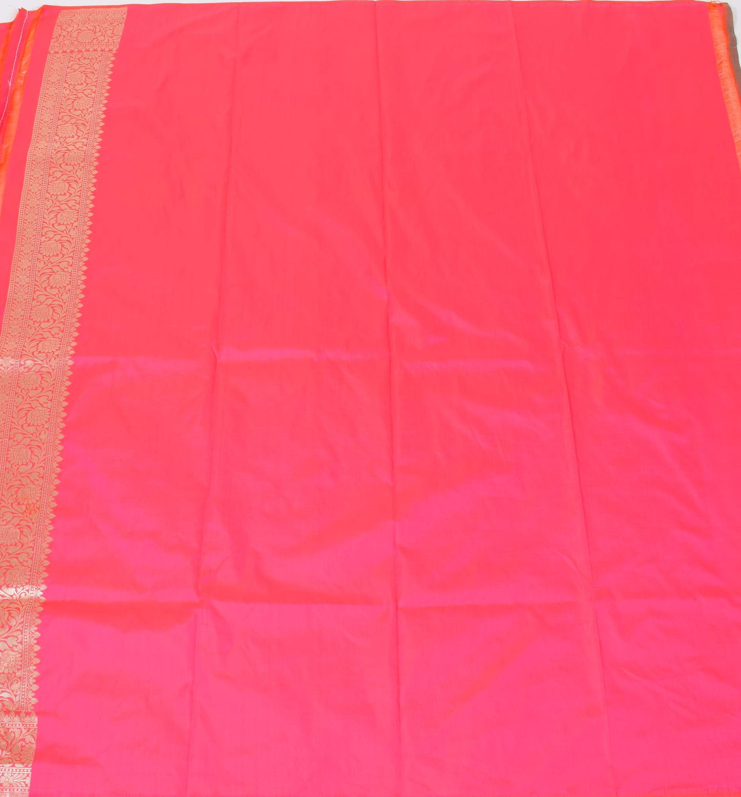 100% Pure Katan Silk Banarasi Handloom Multi Shades Pink Zari Zaal Woven Saree