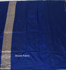 100% Pure Katan Silk Banarasi Handloom Blue Zari Woven Saree Sari Fabric