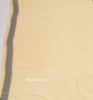 Cream Pure Khaddi Chiffon Silk Banarasi Handloom Woven Paisley Motifs Saree