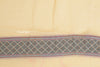 Cream Pure Khaddi Chiffon Silk Banarasi Handloom Woven Paisley Motifs Saree