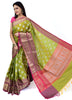 Banarasi Vastra Semi Katan Silk Woven Saree Silver Zari Buta Antique Skirt Bordr