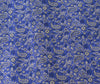 Banarasi Bed Cover Set Indian Ethnic Traditional Silk Woven Resham Brocade Blue