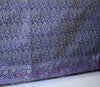 Banarasi Bed Cover Set Indian Ethnic Traditional Silk Woven Resham Brocade Blue