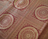 Banarasi Bed Cover Set Indian Ethnic Traditional Silk Woven Zari Brocade Maroon