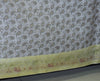 Banarasi Bed Cover Set Indian Ethnic Traditional Silk Woven Resham Brocade White
