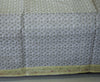 Banarasi Bed Cover Set Indian Ethnic Traditional Silk Woven Resham Brocade White