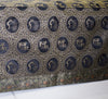 Banarasi Bed Cover Set Indian Ethnic Traditional Silk Woven Animal Brocade Black