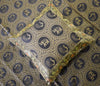 Banarasi Bed Cover Set Indian Ethnic Traditional Silk Woven Animal Brocade Black