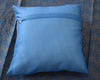 Banarasi Bed Cover Set Indian Ethnic Traditional Silk Woven Resham Brocade Blue