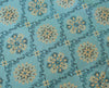 Banarasi Bed Cover Set Indian Ethnic Traditional Silk Woven Resham Brocade Blue