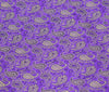 Banarasi Bed Cover Set Indian Ethnic Traditional Woven Resham Brocade Purple