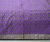 Banarasi Bed Cover Set Indian Ethnic Traditional Woven Resham Brocade Purple