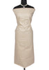 Khadi Cotton Silk Cream Dress Material Printed Bhagalpuri Salwar Kameez Dupatta