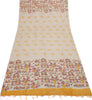 Khadi Cotton Silk Cream Dress Material Printed Bhagalpuri Salwar Kameez Dupatta