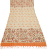 Khadi Cotton Silk Cream Dress Material Printed Bhagalpuri Salwar Kameez Dupatta