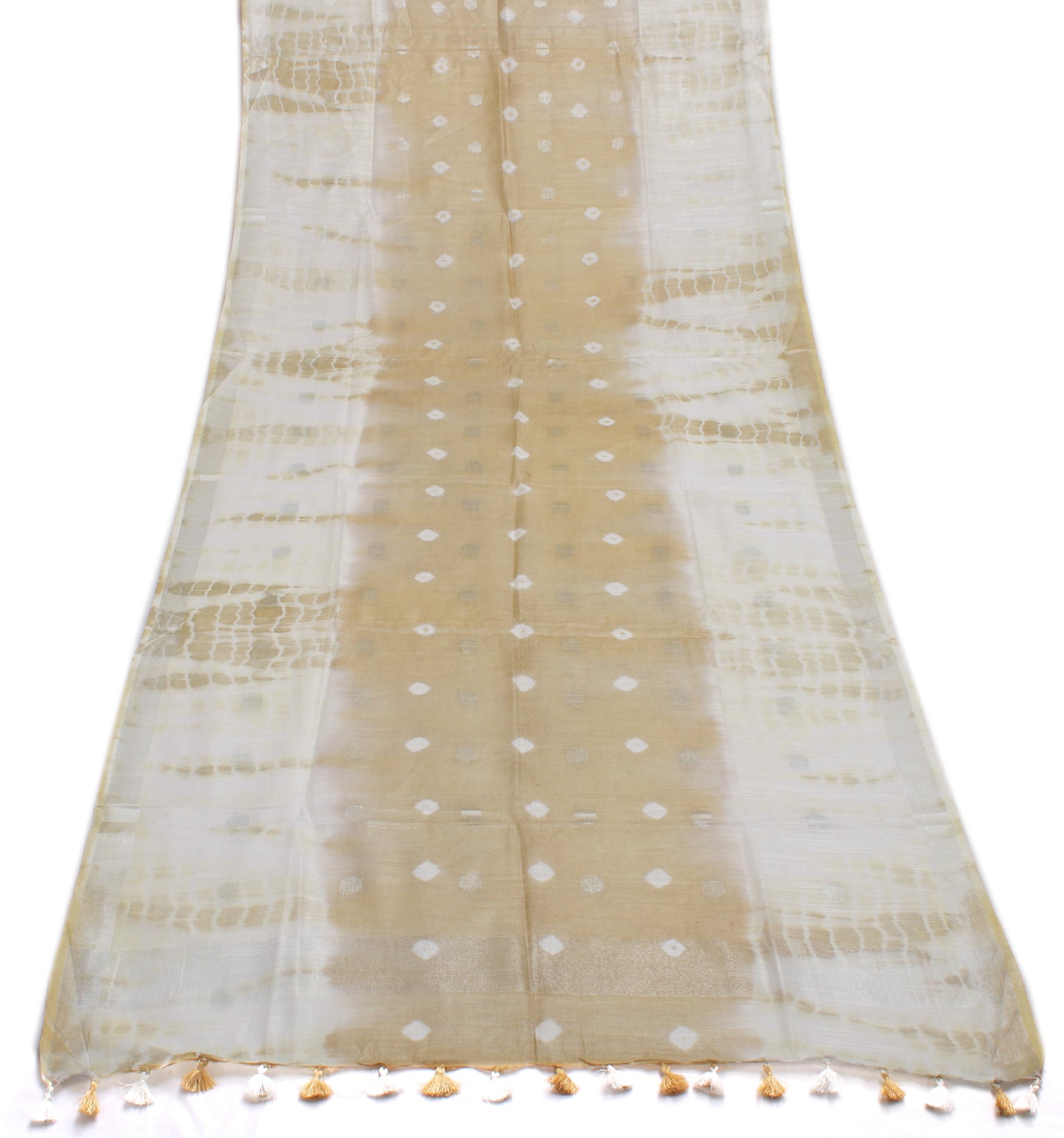 Pure Cotton Brown Dress Material Woven Ikaat Bhagalpuri Salwar Kameez Dupatta