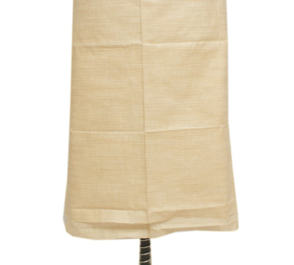 Khadi Cotton Silk Cream Dress Material Printed Bhagalpuri Salwar Kameez Dupatta