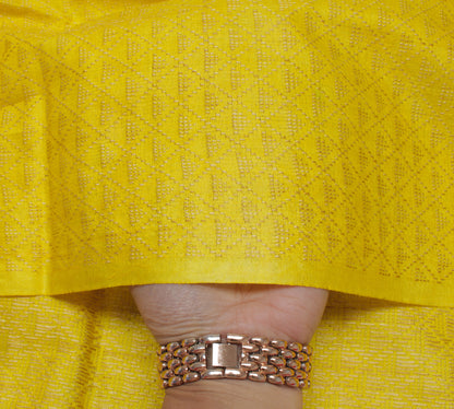 Pure Cotton Silk Yellow Dress Material Woven Bhagalpuri Salwar Kameez Dupatta