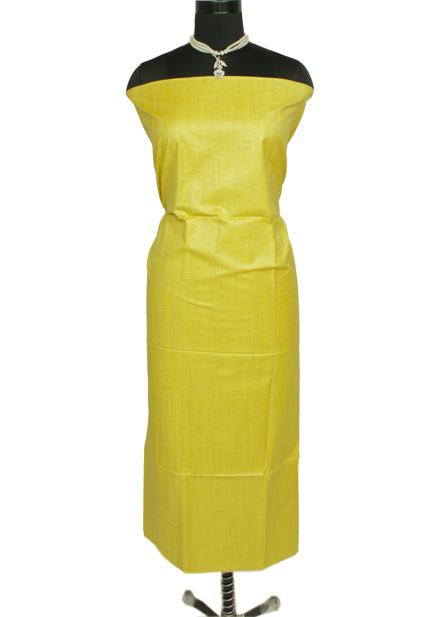 Cotton Silk Lemon Dress Material Woven Bhagalpuri Salwar Kameez Dupatta Set