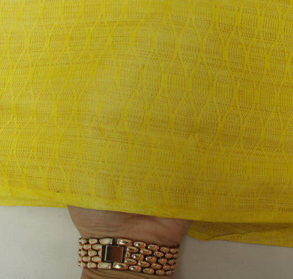 Cotton Silk Lemon Dress Material Woven Bhagalpuri Salwar Kameez Dupatta Set