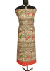 Pure Cotton Cream Dress Material Woven Printed Bhagalpuri Salwar Kameez Dupatta