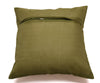 16x16 Inch Indian Woven Zari Brocade Banarasi Silk Paisley Cushion Covers Green