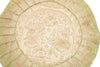 16x16 Inch Indian Woven Zari Brocade Banarasi Silk Cushion Elephant Cover White
