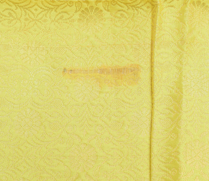 Lemon Green Banarasi Dupatta Indian Art Silk Woven Zari Brocade Long Stole Wrap