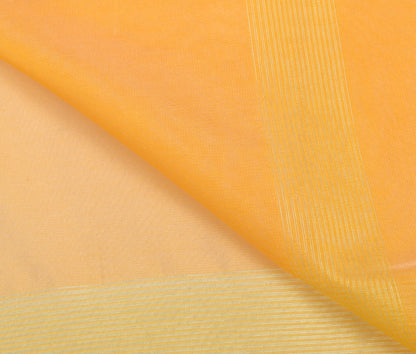 Golden Banarasi Dupatta Indian Art Silk Woven Zari Brocade Long Stole Scarves