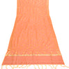 Peach Banarasi Dupatta Indian Art Silk Woven Zari Brocade Long Stole Scarves