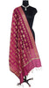 Purple Banarasi Dupatta Indian Art Silk Woven Resham Brocade Long Stole Scarves
