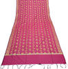 Purple Banarasi Dupatta Indian Art Silk Woven Resham Brocade Long Stole Scarves