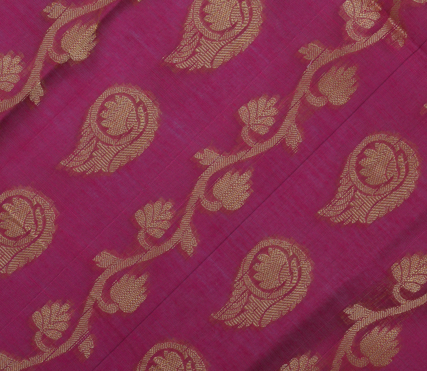 Purple Banarasi Dupatta Indian Art Silk Woven Resham Brocade Long Stole Scarves