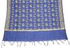Blue Banarasi Dupatta Indian Art Silk Woven Resham Brocade Long Stole Scarves