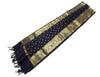 Blue Banarasi Dupatta Indian Art Silk Woven Zari Brocade Long Stole Scarves