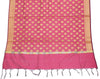 Pink Banarasi Dupatta Indian Art Silk Woven Resham Brocade Long Stole Scarves