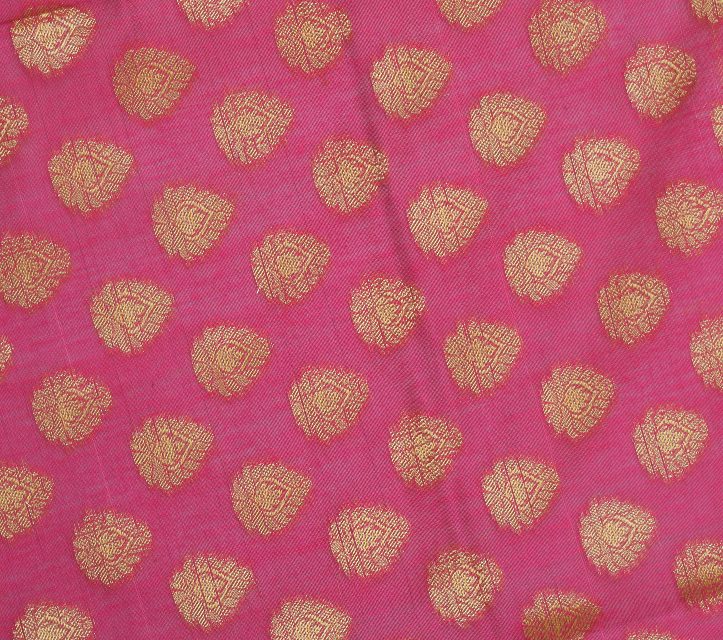 Pink Banarasi Dupatta Indian Art Silk Woven Resham Brocade Long Stole Scarves