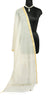 Cream Banarasi Dupatta Indian Art Silk Woven Zari Brocade Long Stole Scarves